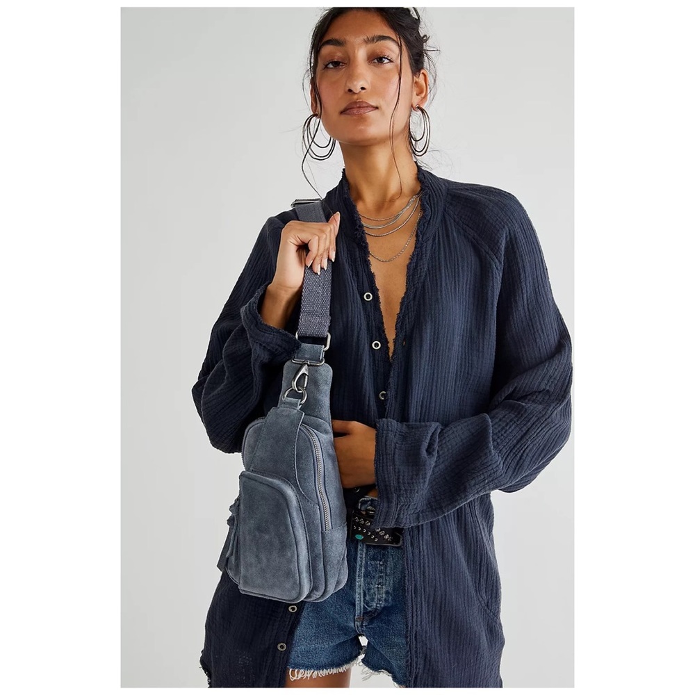 Free People Hudson Suede Sling Bag